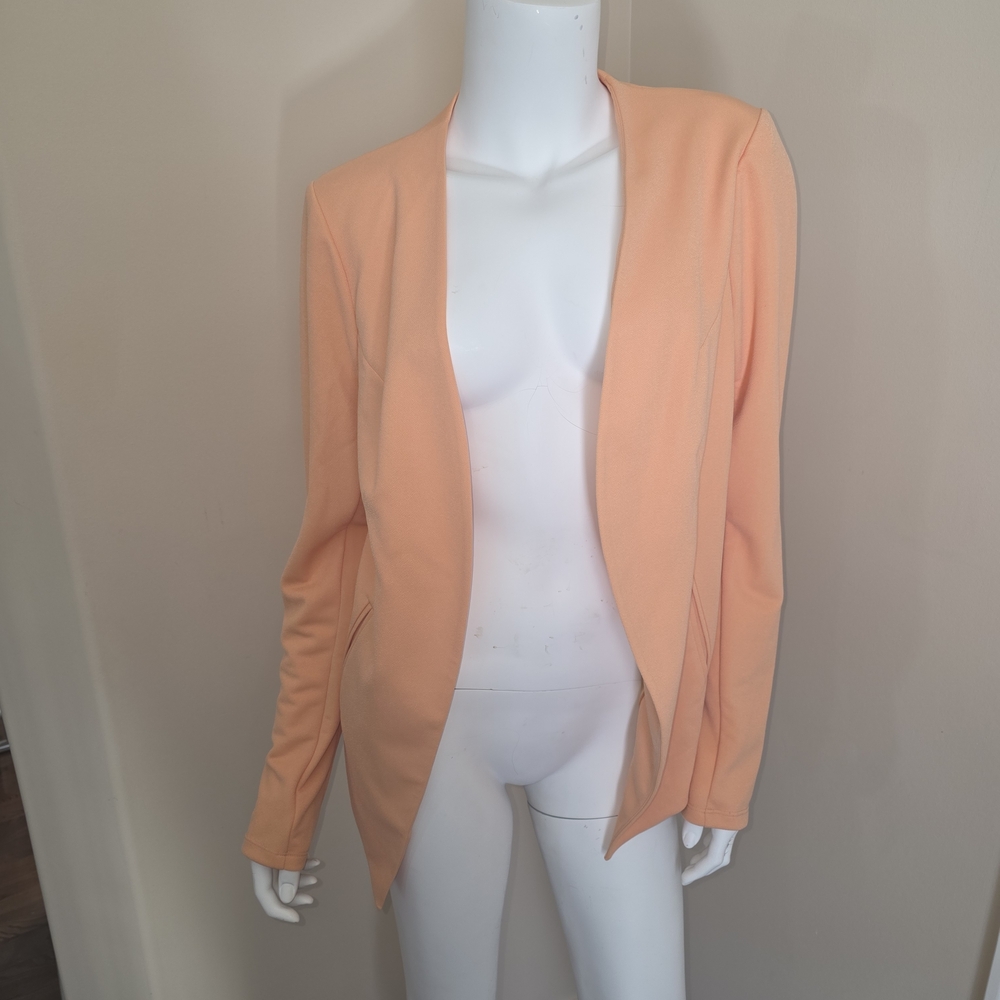 BCBGeneration Apricot Open-Front Blazer